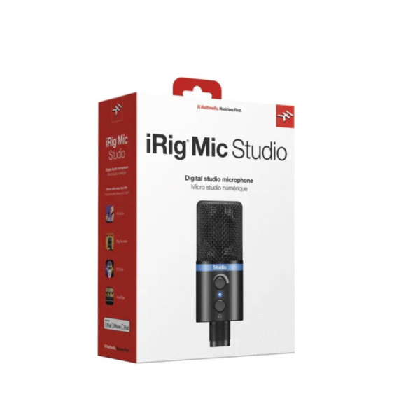IK Multimedia Micrófono iRig Mic Studio Black: Podcast Digital - Imagen 3